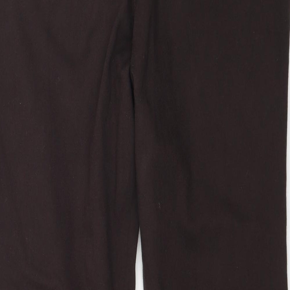 Marks and Spencer Womens Brown  Denim Straight Jeans Size 14 L28 in