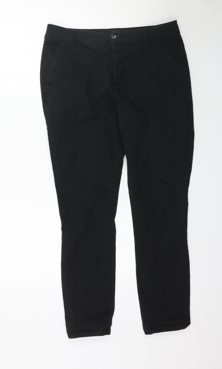Preworn Womens Black  Denim Skinny Jeans Size 32 L30 in