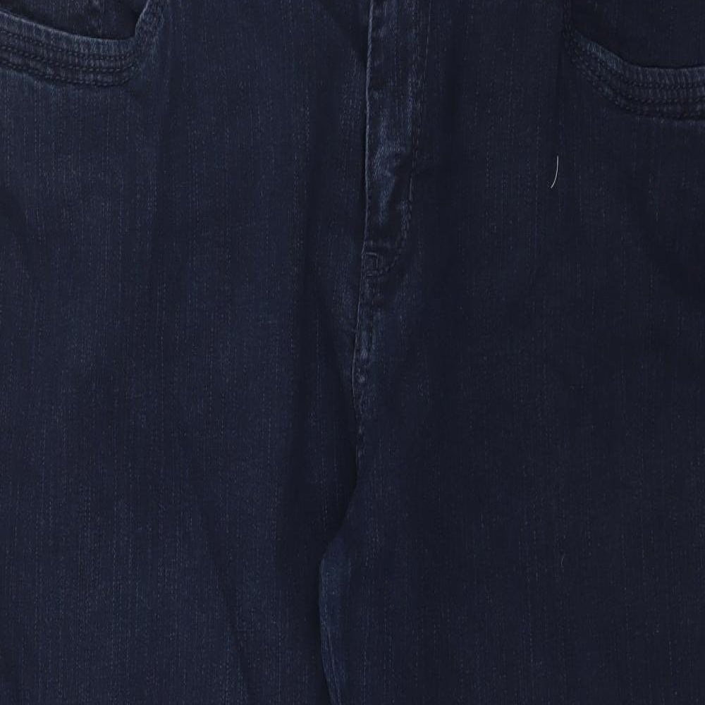Marks and Spencer Womens Blue  Denim Cropped Jeans Size 18 L24 in