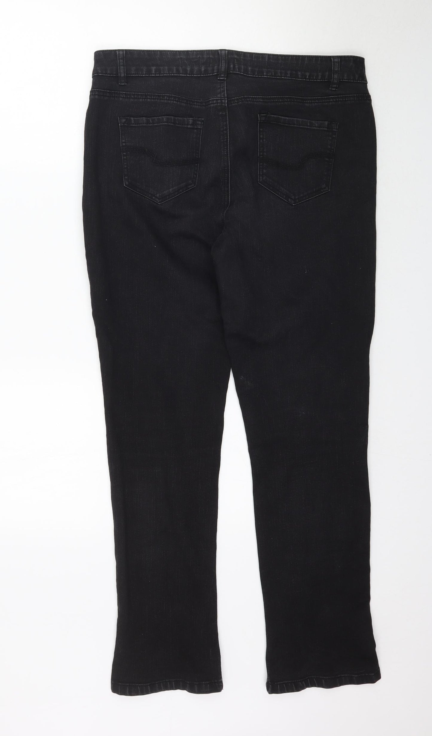 TU Womens Black  Denim Skinny Jeans Size 14 L30 in
