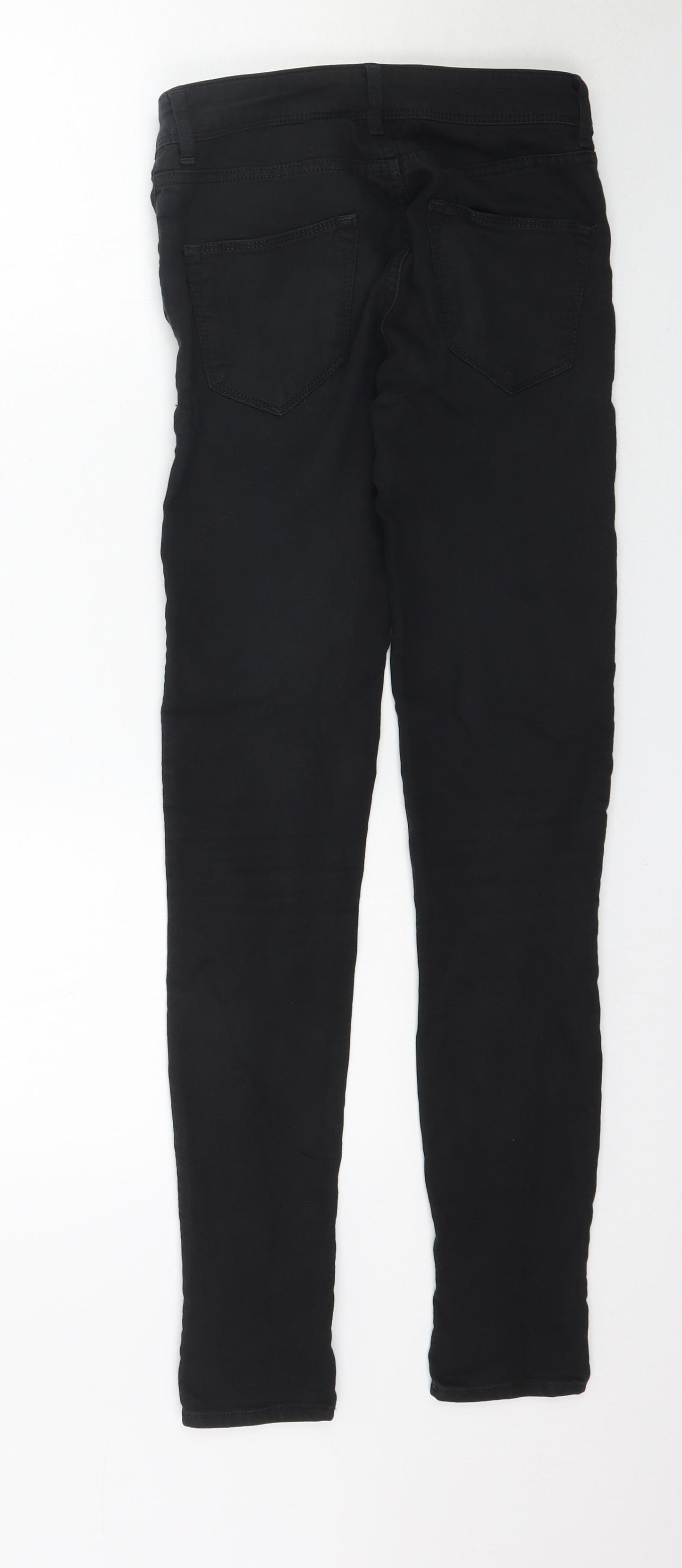 Preworn Womens Black  Denim Skinny Jeans Size 6 L30 in
