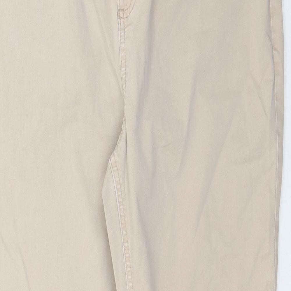 Marks and Spencer Womens Beige  Denim Skinny Jeans Size 16 L30 in