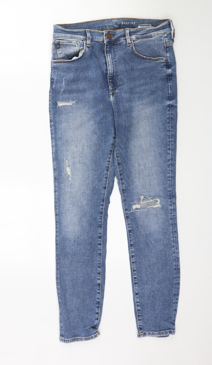 & Denim Womens Blue  Denim Skinny Jeans Size 30 in L29 in