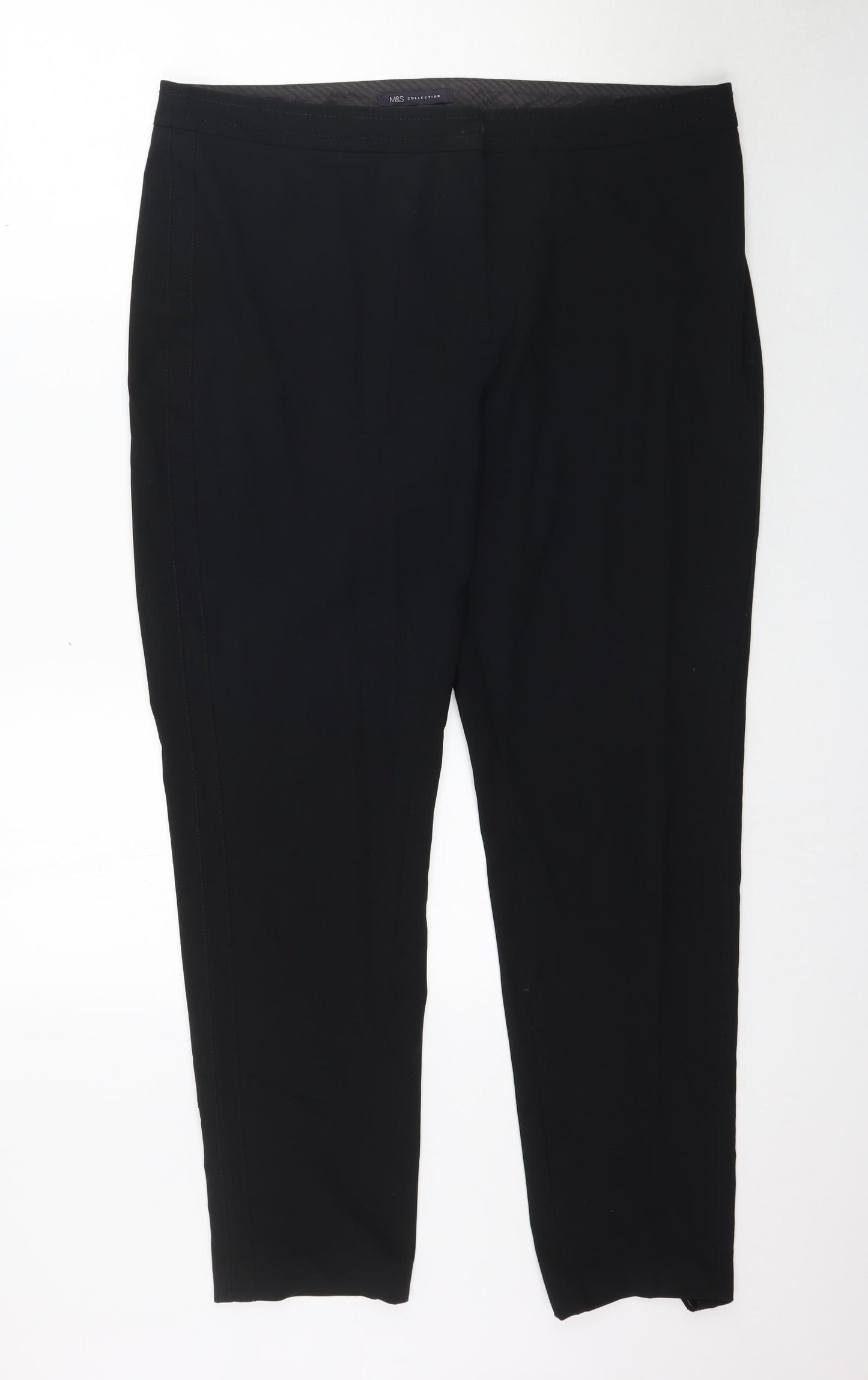 Marks and Spencer Womens Black   Trousers  Size 16 L30 in - Work Office