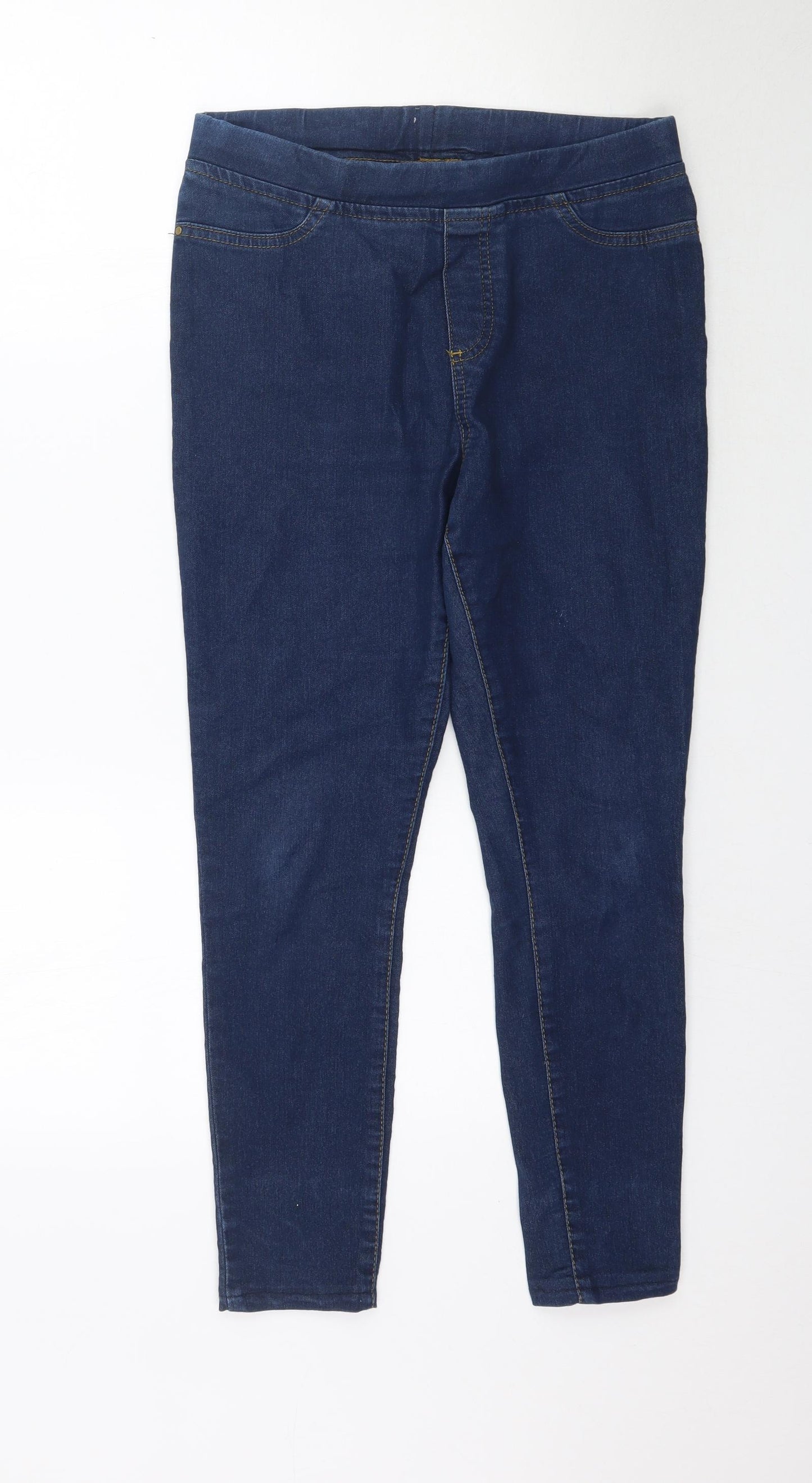 TU Womens Blue  Denim Jegging Jeans Size 10 L26 in