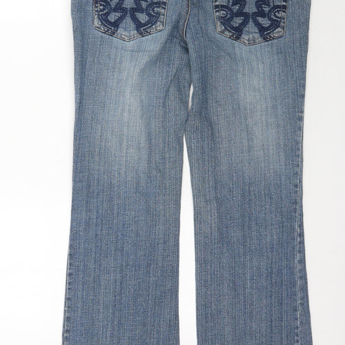 Redherring Womens Blue  Denim Bootcut Jeans Size 10 L31 in