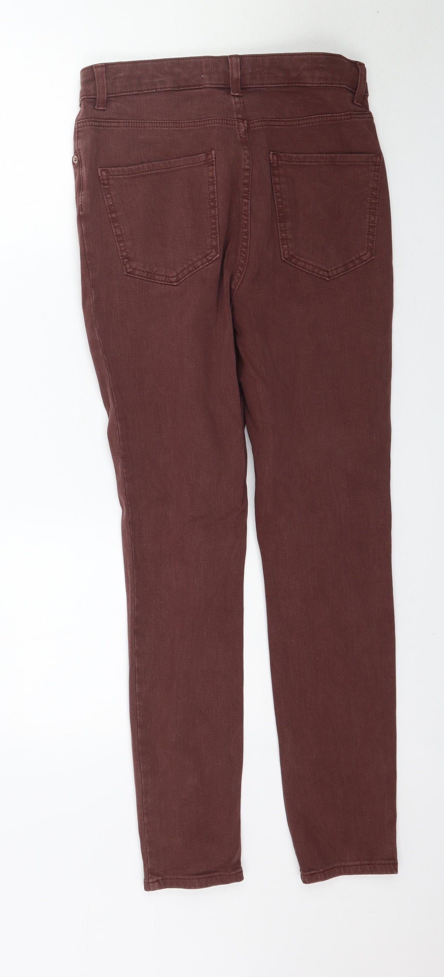 NEXT Womens Brown  Denim Skinny Jeans Size 10 L28 in
