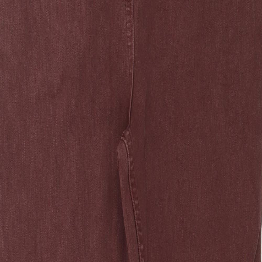 NEXT Womens Brown  Denim Skinny Jeans Size 10 L28 in