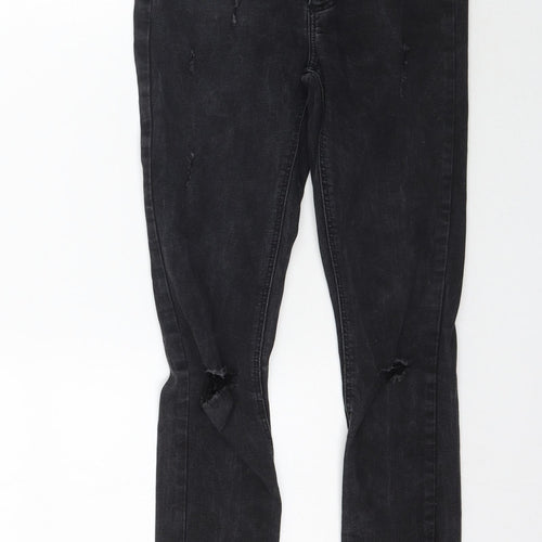 Denim Co. Womens Black  Denim Skinny Jeans Size 4 L25 in