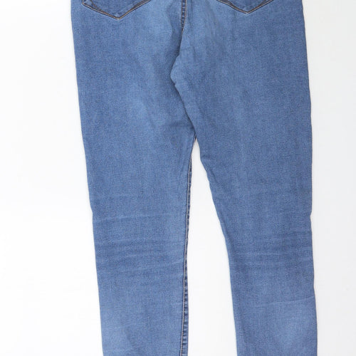 Denim Co. Womens Blue  Denim Skinny Jeans Size 12 L28 in