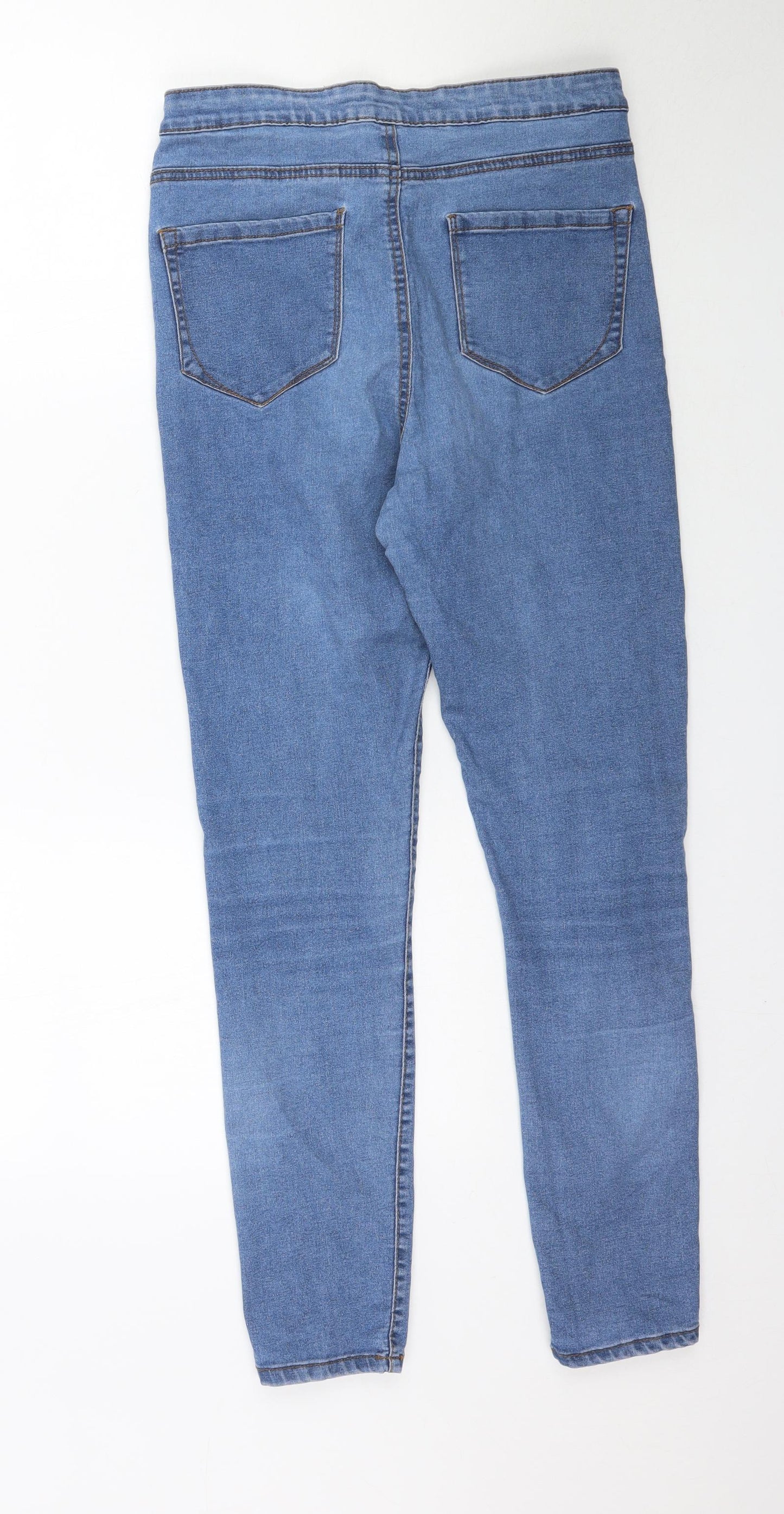 Denim Co. Womens Blue  Denim Skinny Jeans Size 12 L28 in
