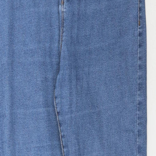 Denim Co. Womens Blue  Denim Skinny Jeans Size 12 L28 in