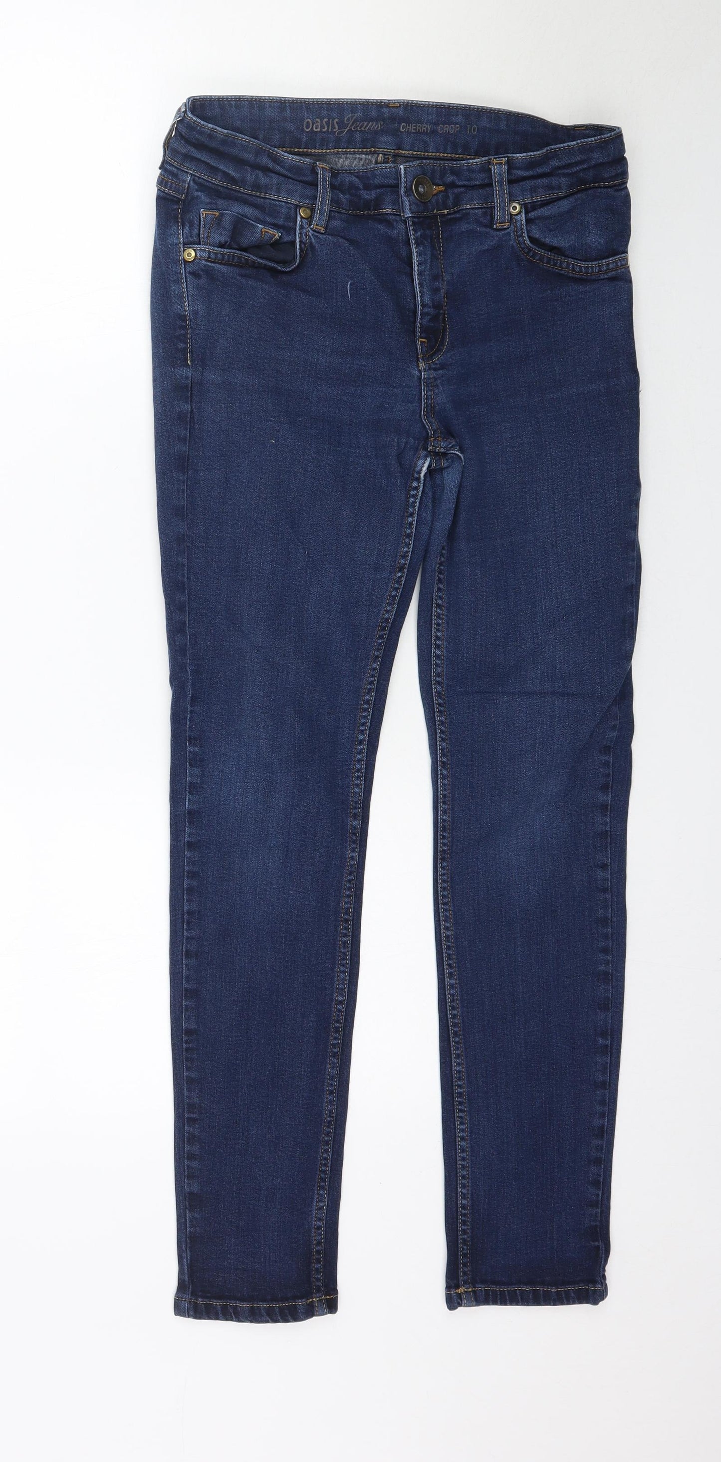 Oasis Womens Blue  Denim Skinny Jeans Size 10 L28 in