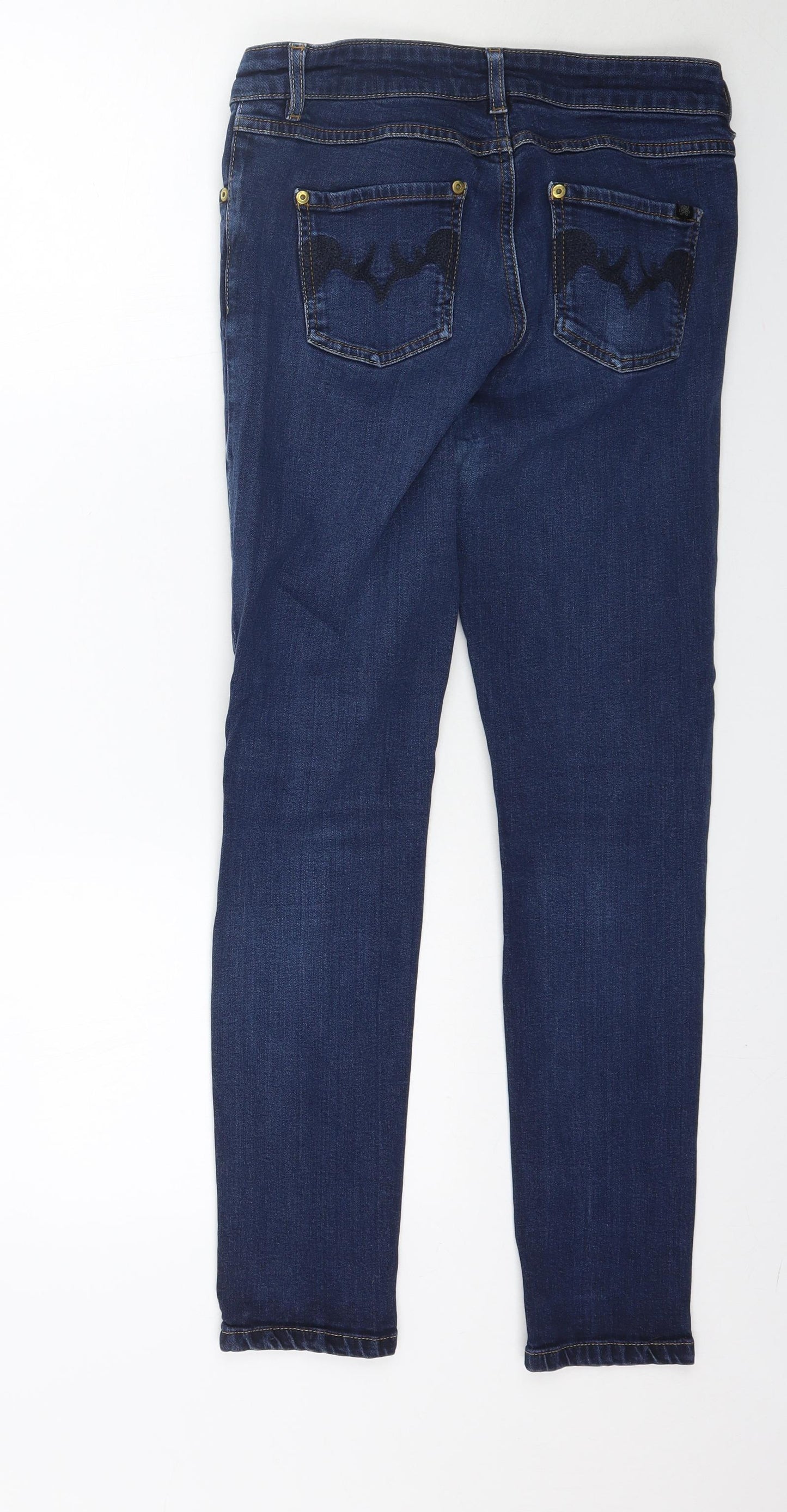 Oasis Womens Blue  Denim Skinny Jeans Size 10 L28 in