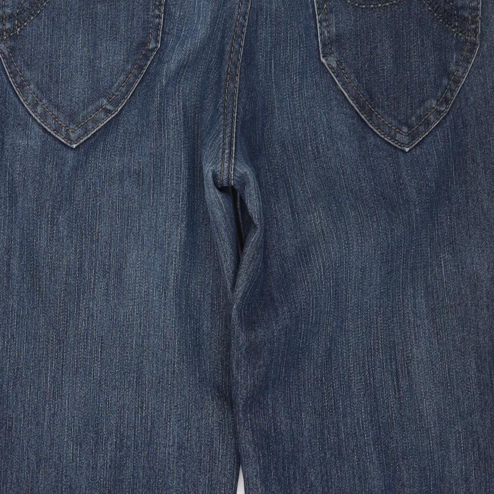 George Womens Blue  Denim Cropped Jeans Size 12 L22 in