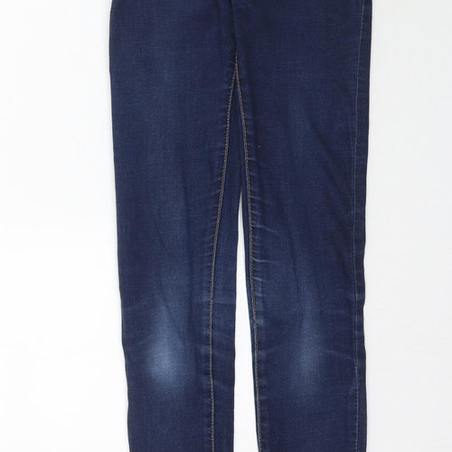 Denim Co. Womens Blue  Denim Skinny Jeans Size 4 L30 in