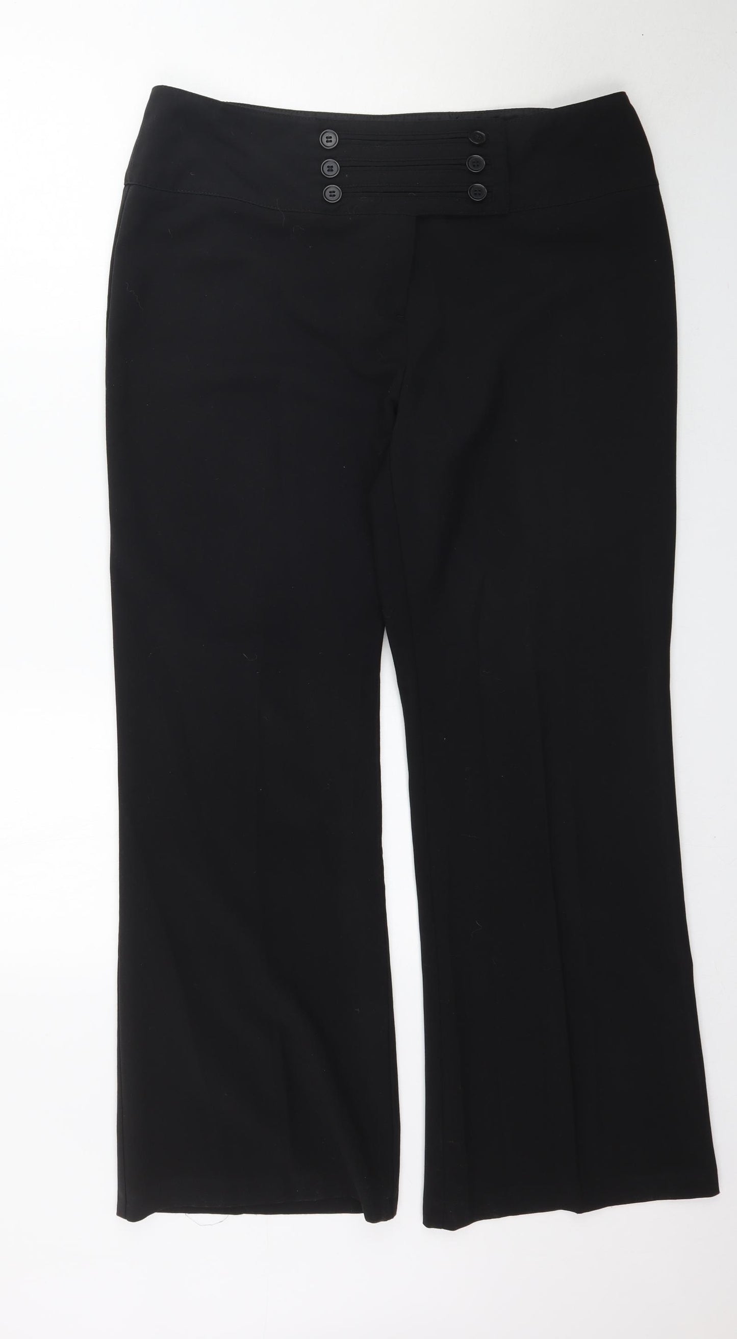 George Womens Black   Trousers  Size 16 L31 in