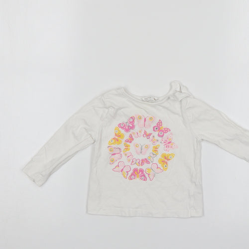 M&Co Baby White   Pullover Jumper Size 0-3 Months