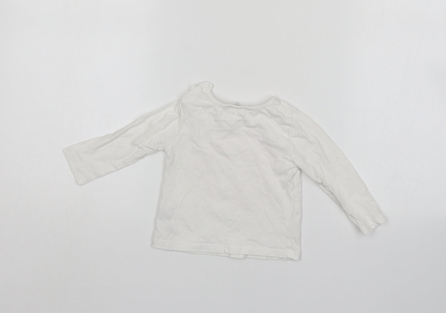 M&Co Baby White   Pullover Jumper Size 0-3 Months