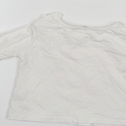 M&Co Baby White   Pullover Jumper Size 0-3 Months