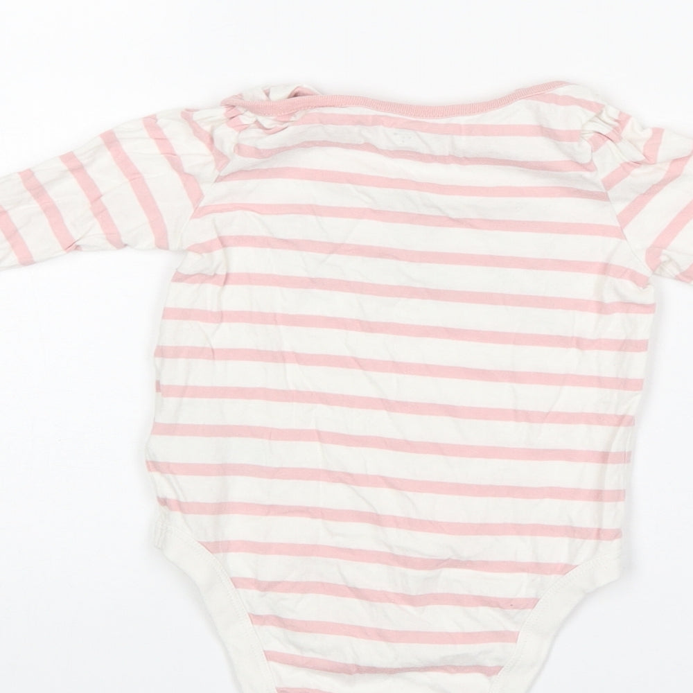 Gap Baby Pink Striped  Romper One-Piece Size 12-18 Months