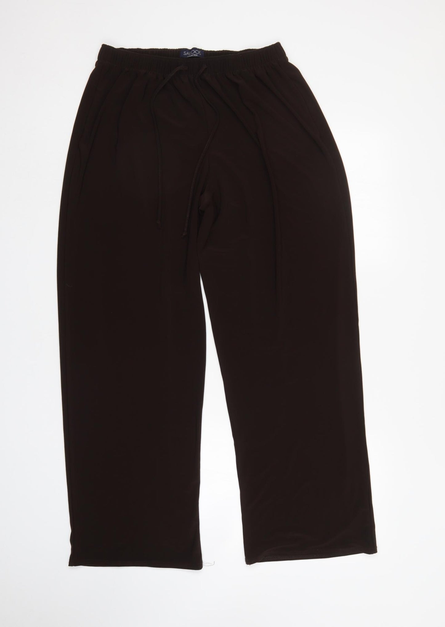 Saloos Womens Brown   Trousers  Size 2XL L30 in - Elastic Waist