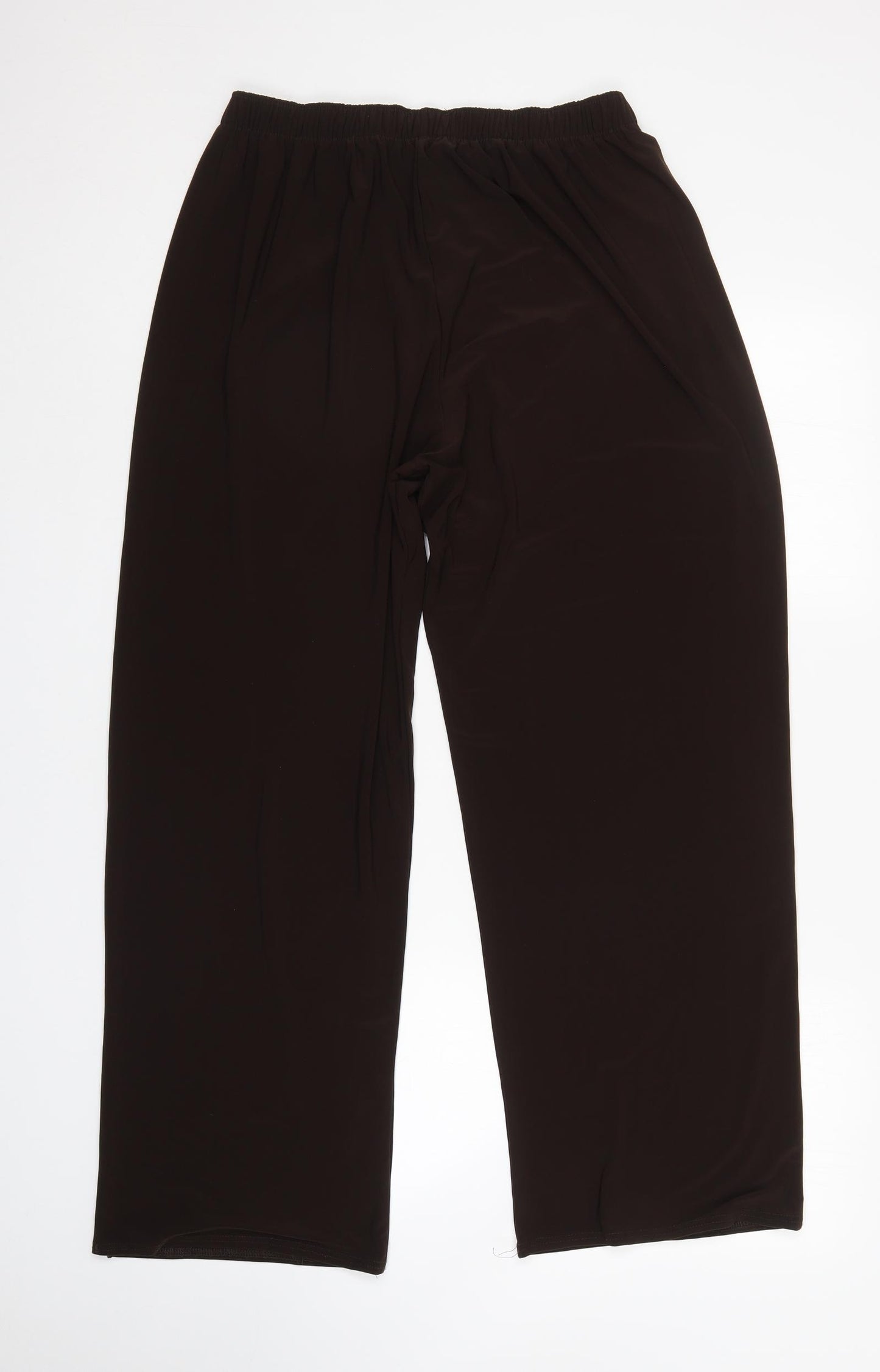 Saloos Womens Brown   Trousers  Size 2XL L30 in - Elastic Waist