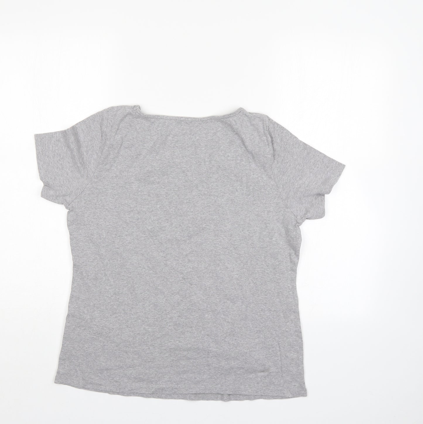 Love tees Womens Grey   Basic T-Shirt Size 14