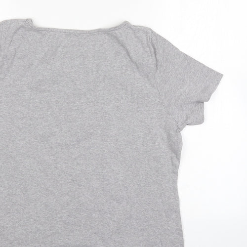 Love tees Womens Grey   Basic T-Shirt Size 14
