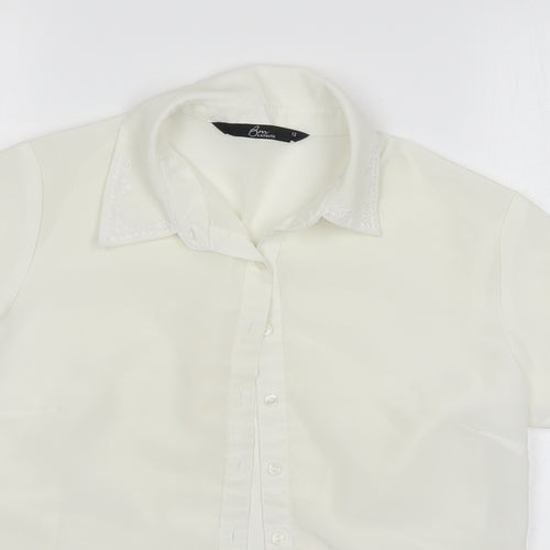 BM collection Womens White   Basic Button-Up Size 12