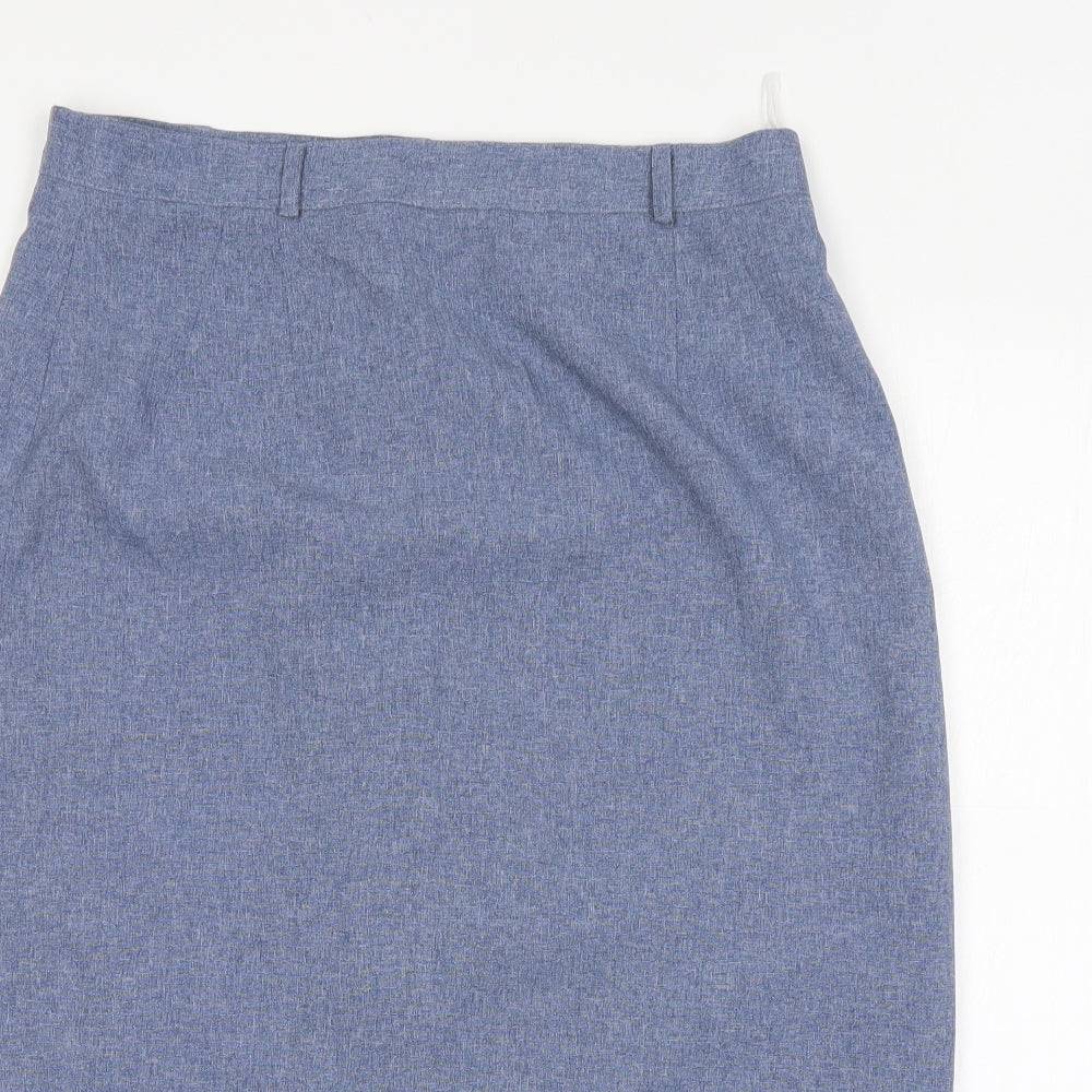 bonmarche Womens Blue   A-Line Skirt Size 14