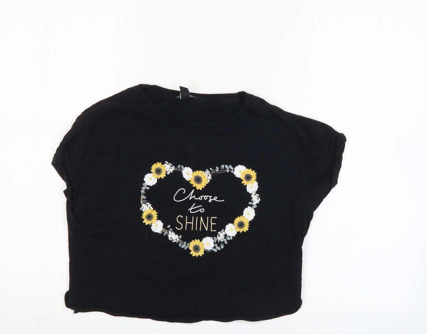 New Look Girls Black   Basic T-Shirt Size 14-15 Years