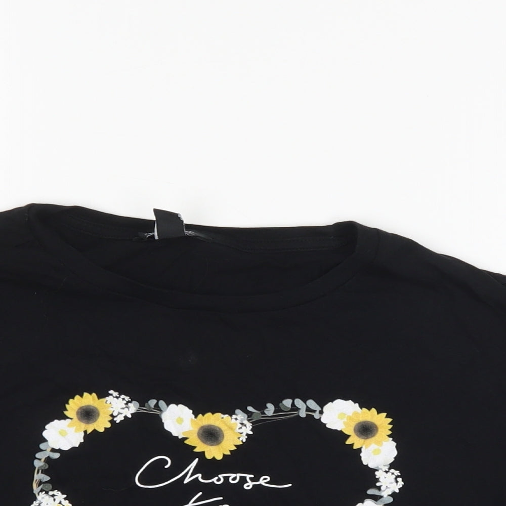 New Look Girls Black   Basic T-Shirt Size 14-15 Years