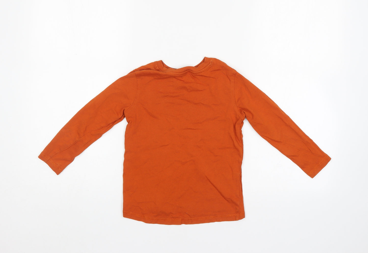 George Boys Orange   Pullover Jumper Size 4-5 Years