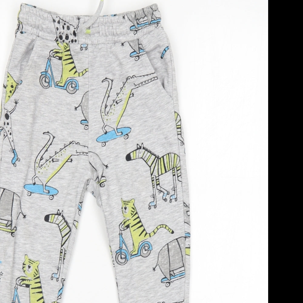 F&F Boys Grey   Sweatpants Trousers Size 5-6 Years