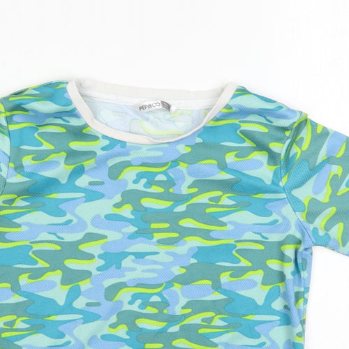 Pep & Co Boys Multicoloured Camouflage  Basic T-Shirt Size 5-6 Years