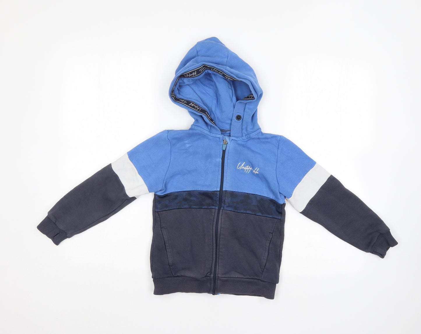 Nutmeg Boys Multicoloured   Full Zip Hoodie Size 4-5 Years
