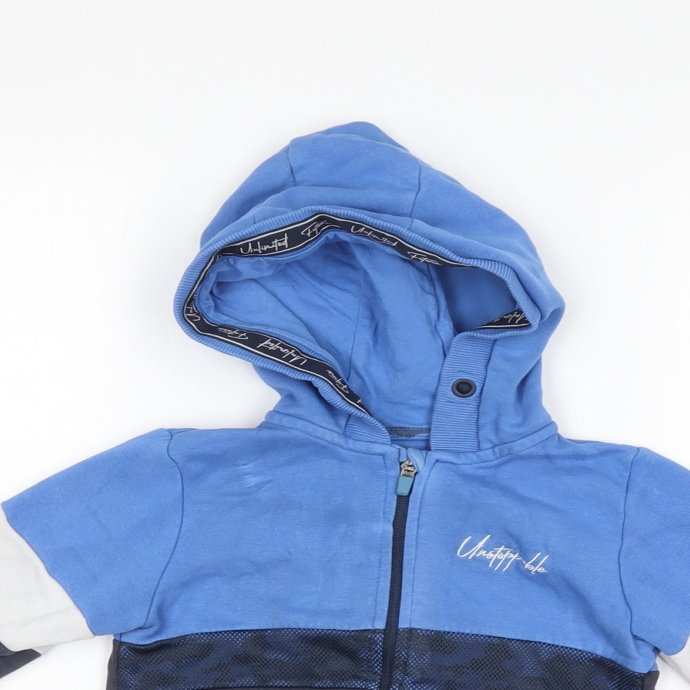 Nutmeg Boys Multicoloured   Full Zip Hoodie Size 4-5 Years