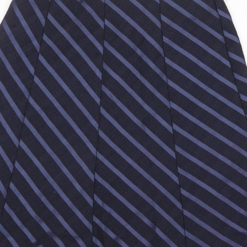 Marks and Spencer Womens Blue Striped  A-Line Skirt Size 12