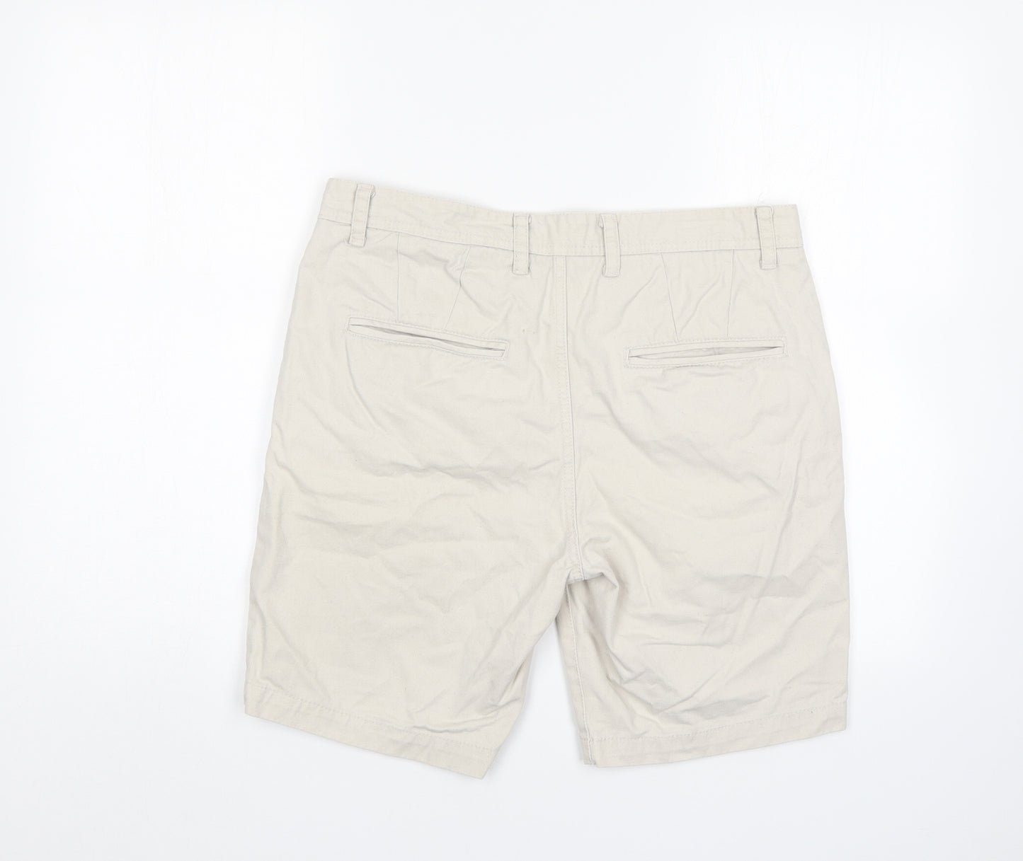 River Island Mens Ivory   Chino Shorts Size 32