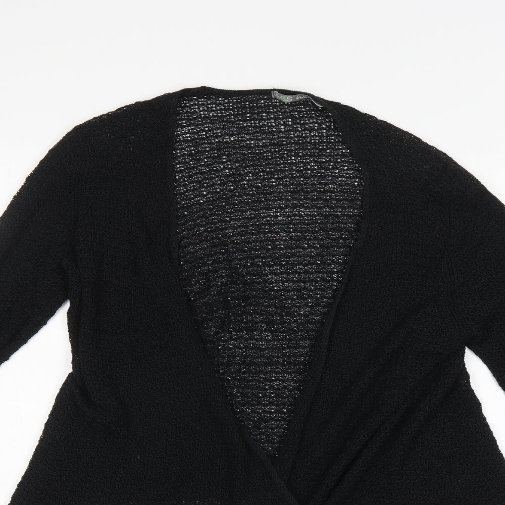 M&S Womens Black   Cardigan Jumper Size 18