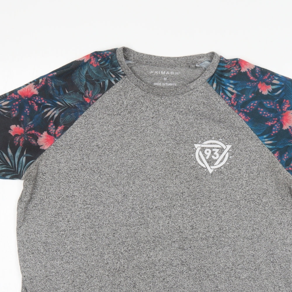 Primark Mens Grey    T-Shirt Size M