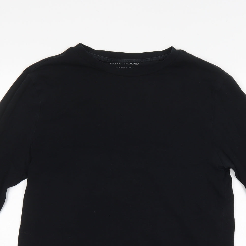 River Island Mens Black   Pullover Jumper Size M