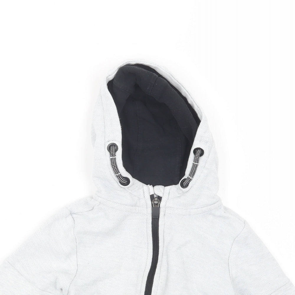George Boys Grey   Full Zip Hoodie Size 2-3 Years
