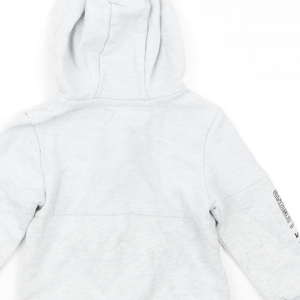 George Boys Grey   Full Zip Hoodie Size 2-3 Years