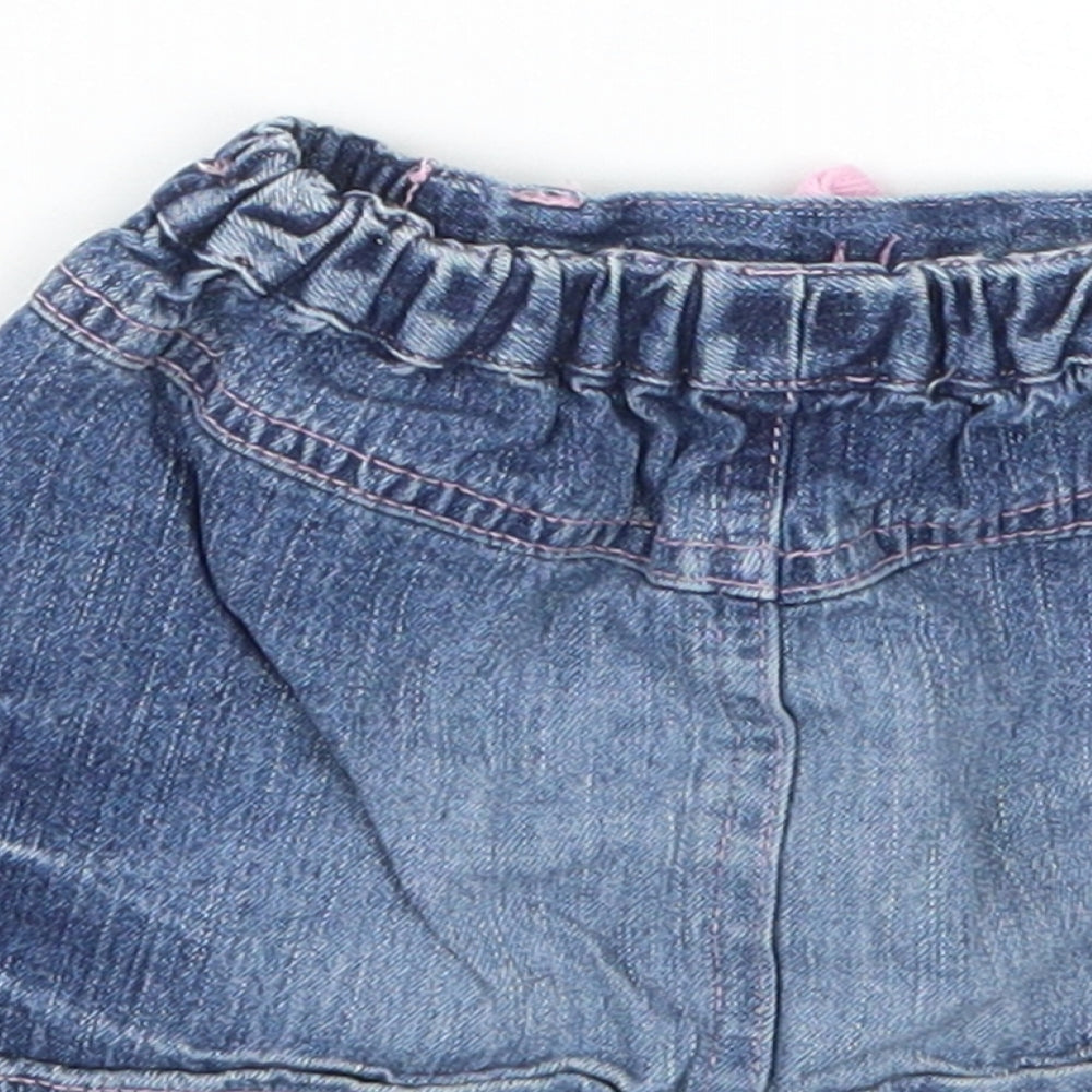 Cherokee Girls Blue  Denim Mini Skirt Size 3-6 Months