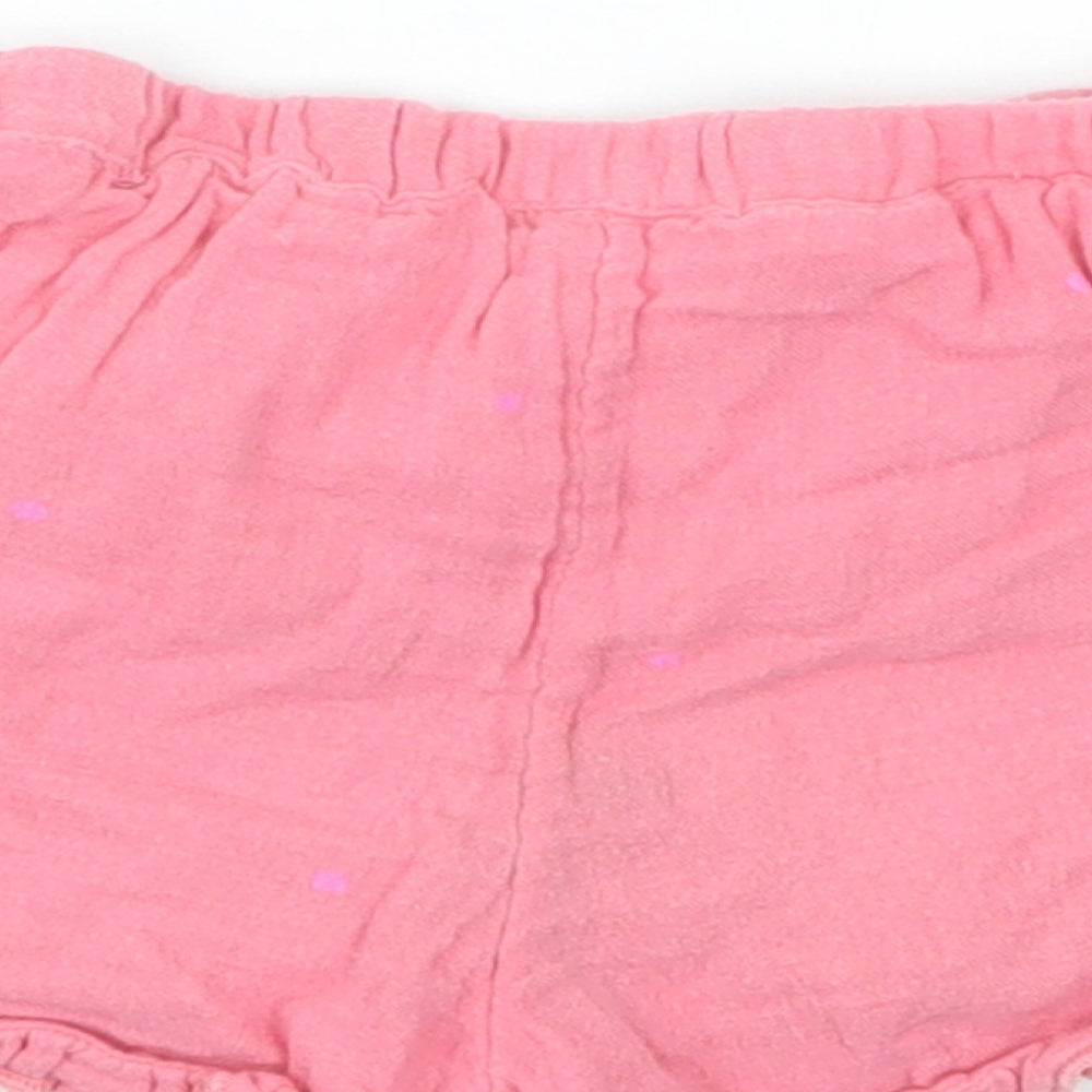 George Girls Pink Polka Dot  Boyfriend Shorts Size 2-3 Years