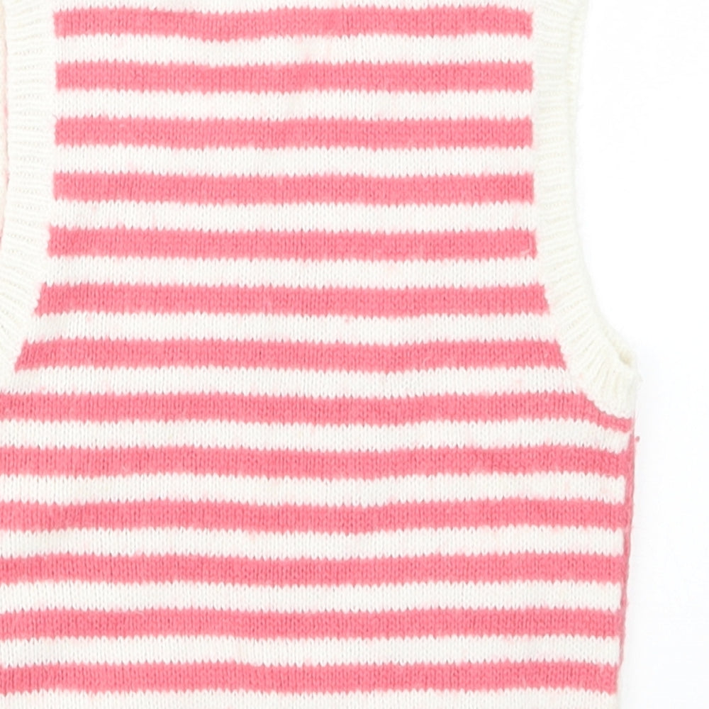 NEXT Girls Pink  Knit Pullover Jumper Size 18-24 Months
