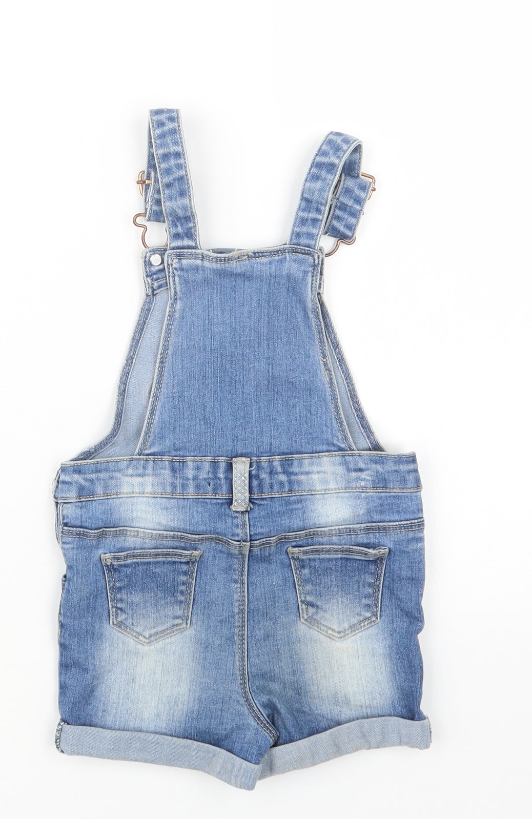 Denim Co. Girls Blue  Denim Dungaree Outfit/Set Size 12-18 Months