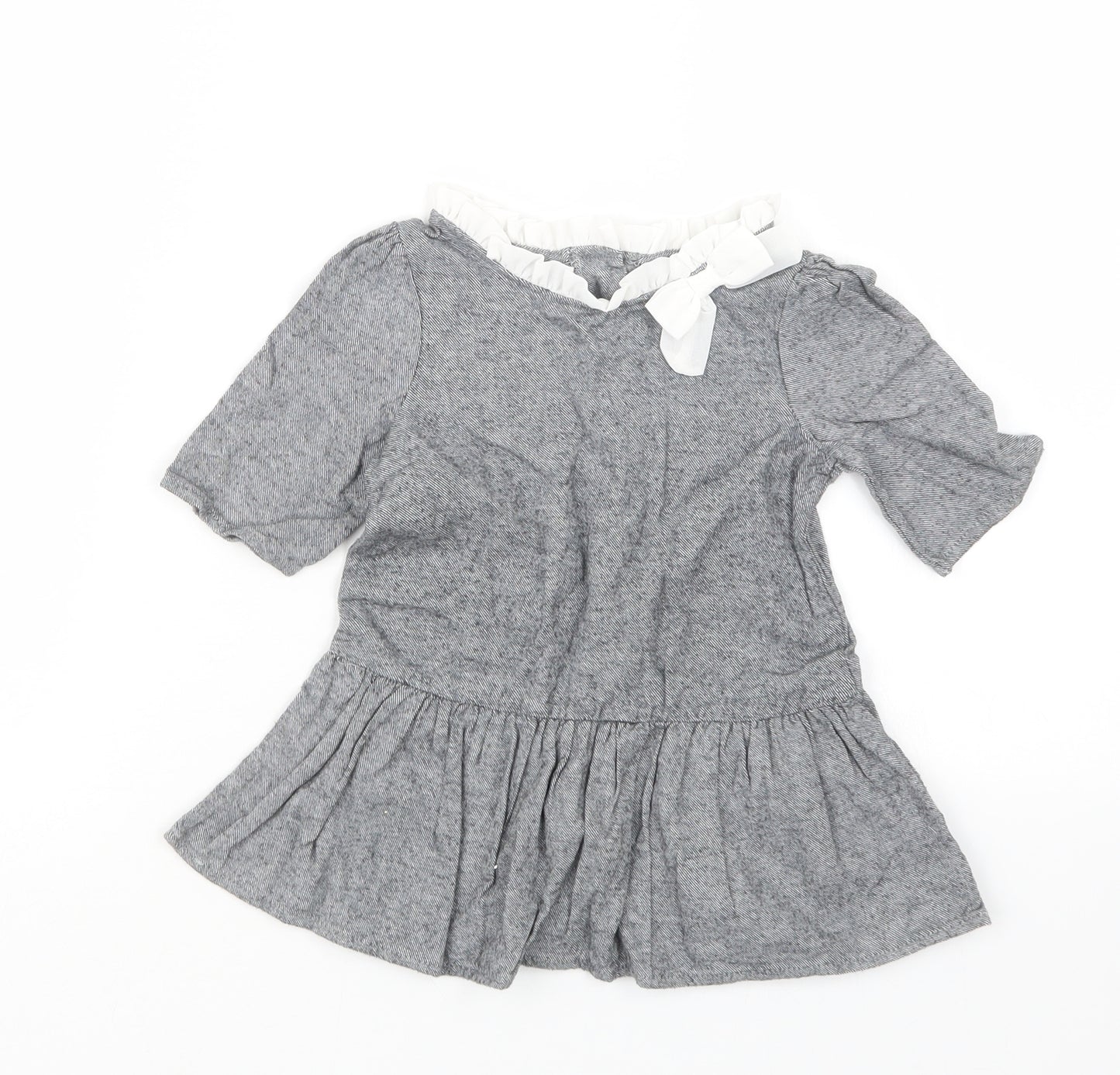 Piper & Posie Girls Grey   Basic T-Shirt Size 3-4 Years  - Long